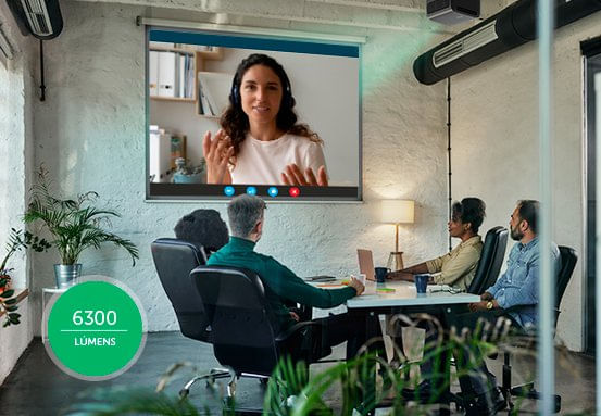 Imagens projetadas com mais luminosidade