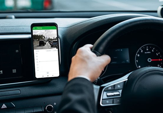 Visualize as imagens da câmera pelo aplicativo