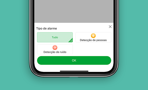 Filtro por tipo de gravação