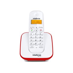 Telefone sem Fio Digital TS 3110 Branco com Vermelho Intelbras