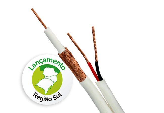 Cabo CFTV 4mm 2 Pares 26 AWG 100m Fast Cam FC80CBR Intelbras