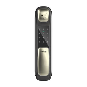 Fechadura Digital Push & Pull com Biometria FR 630 Preto Intelbras