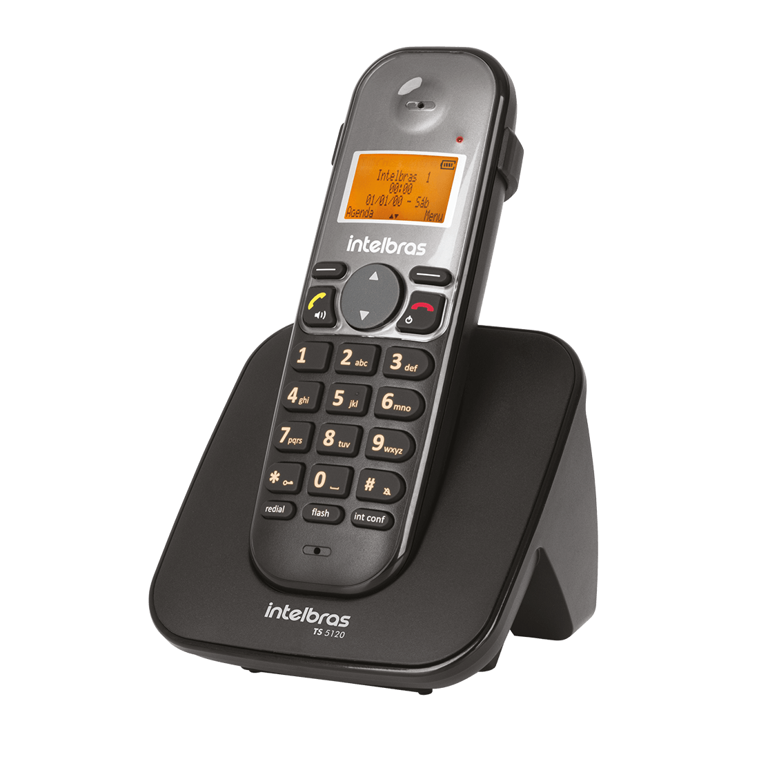 Telefone Sem Fio Digital TS 5120 Preto Intelbras - Intelbras