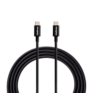 Cabo USB-C - USB-C 1,2m PVC Preto Intelbras EUCC 12PP