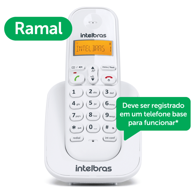 Ramal Sem Fio Intelbras TS 3111 Branco