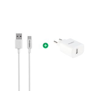 Kit Carregador Rápido +  Cabo USB-C