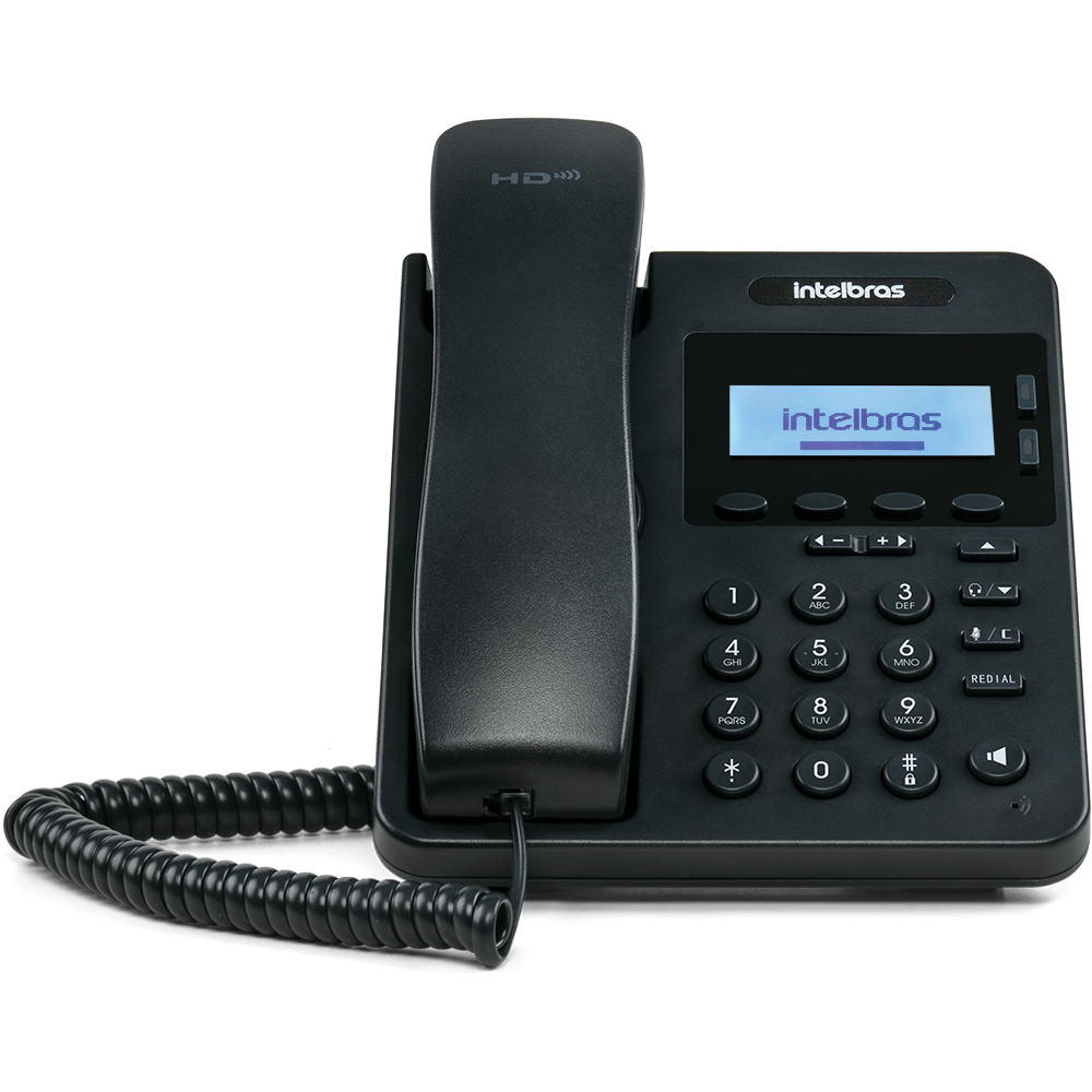 Telefone com Tecnologia IP e Qualidade HD IP S3002 Preto Intelbras