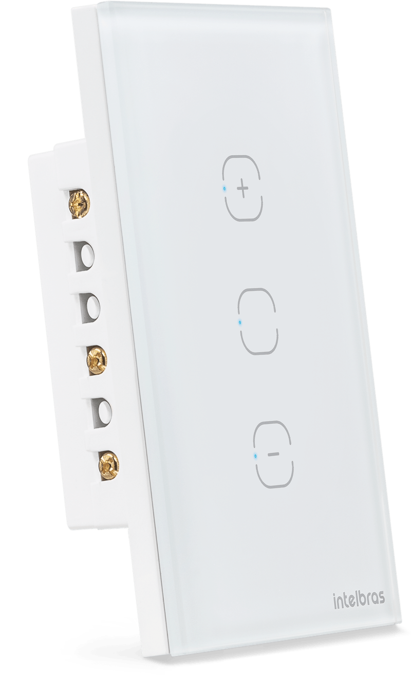 Interruptor Dimmer Smart Wi-Fi Touch Intelbras EWS 1101 Branco