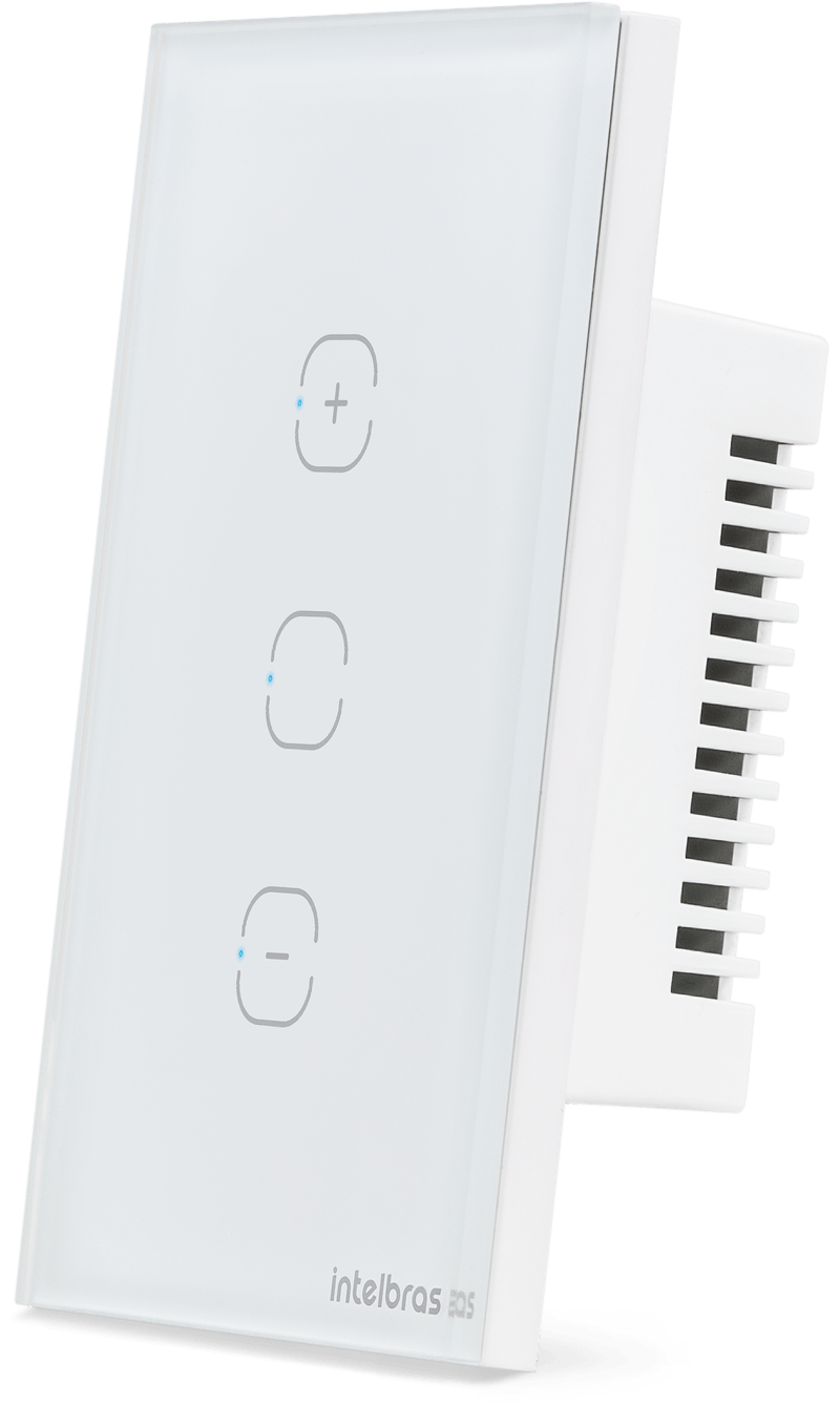 Interruptor Dimmer Smart Wi-Fi Touch Intelbras EWS 1101 Branco
