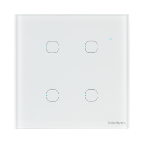 Interruptor Smart Wi-Fi Touch 4 teclas EWS 1004 Branco Intelbras