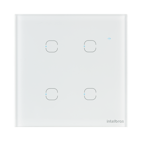 Interruptor Smart Wi-Fi Touch 4 teclas EWS 1004 Branco