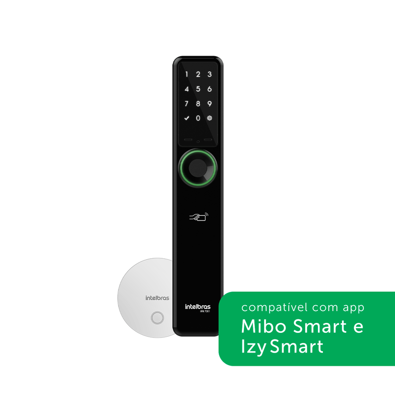 Fechadura Smart de Embutir sem Maçaneta IFR 7001+ Intelbras
