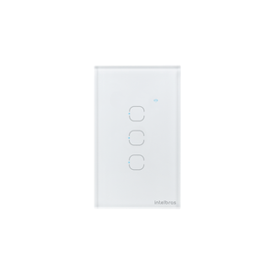 Interruptor Inteligente Touch Wi-Fi 3 Teclas Branco - Intelbras EWS 1003 BR