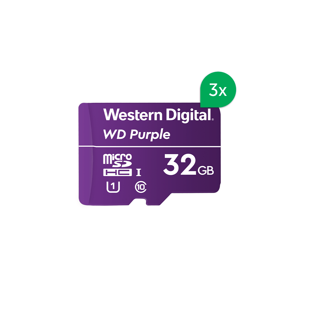 Kit Cartão de Memória Micro SD WD Purple Intelbras 32GB - 3 Unidades ...