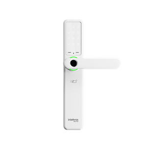 Fechadura Digital Inteligente de Embutir com Biometria MFR 7000 Branca Intelbras