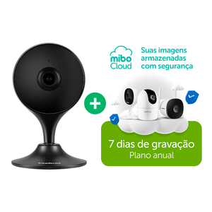 Kit Câmera Wi-Fi Interna iM3 C Black + Gravação em Nuvem Mibo Cloud 7 dias Anual