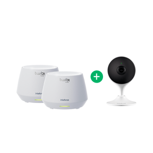 Kit Wi-Fi 6 Mesh Cobertura Total com Monitoramento inteligente Intelbras Camera IM3C + Conjunto Twibi AX