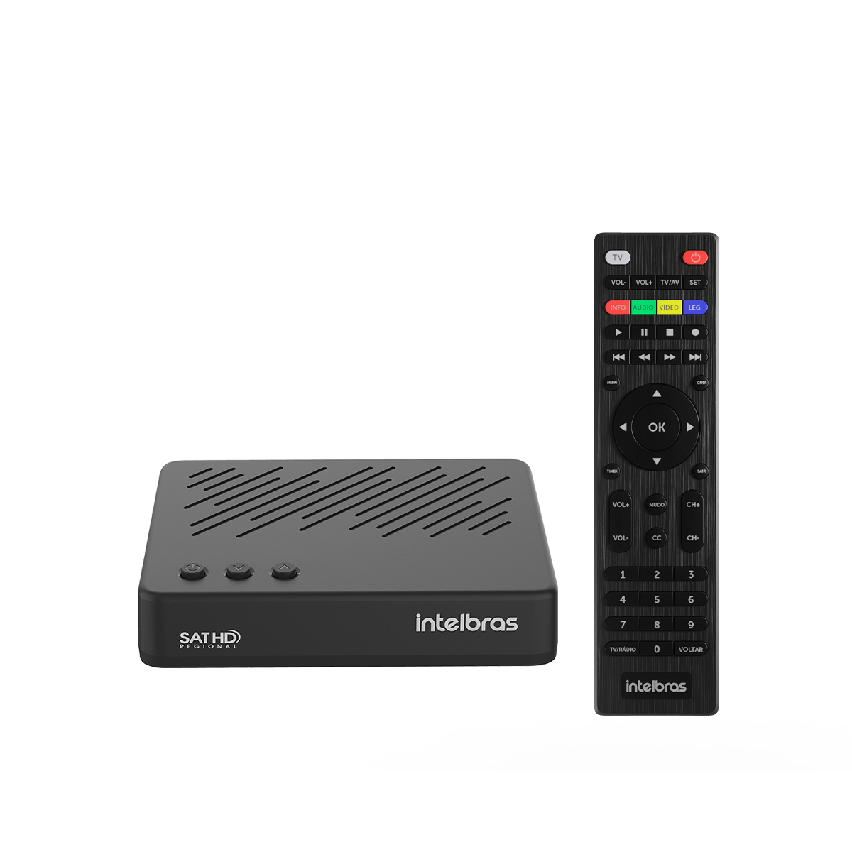Receptor Digital de TV via Satélite C/Gravador Intelbras RDS 830