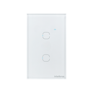 Interruptor Touch Inteligente Zigbee 2 Teclas EZS 1002 Branco Intelbras