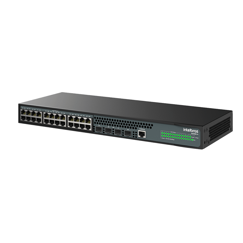 Switch Gerenciável 24 Portas 4P SFP 1000 BASE-X S2328G A Intelbras