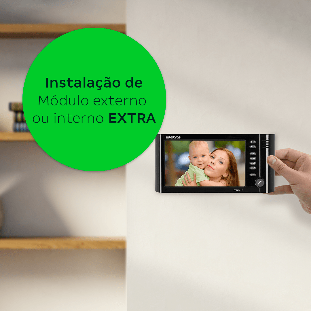 Instalação de Módulo Interno / Externo de Videoporteiro - Intelbras