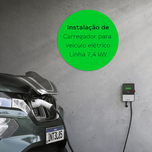 Instalação de Carregadores para Veículos elétricos - Bifásicas/Monofásicas - Linha 7,4 kW