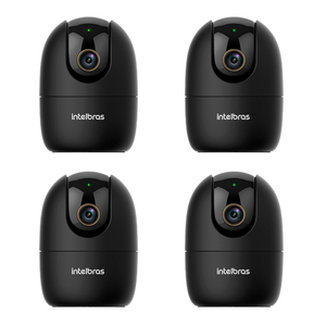 Kit Câmera Inteligente Full HD  Im4 C Black Intelbras - 4 Unidades