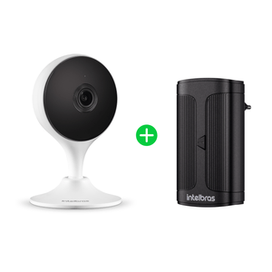 Kit Câmera Inteligente IM3 C com Fonte Nobreak para Câmeras Intelbras