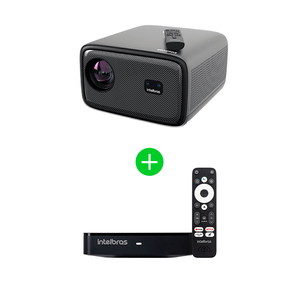 Kit Projetor PFL 7560 com Smart TV Box 4k Intelbras