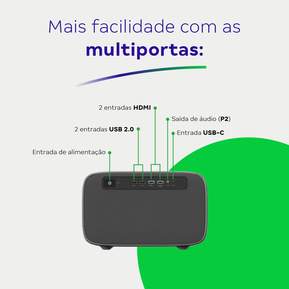 Projetor 7560 com Smart Box 4k Intelbras - Intelbras