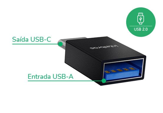 Transforme a saída USB-A dos seus dispositivos em entrada USB-C