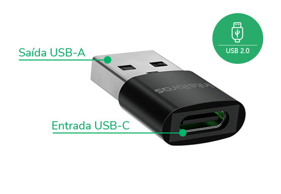 Transforme a saída USB tipo C dos seus dispositivos em USB tipo A