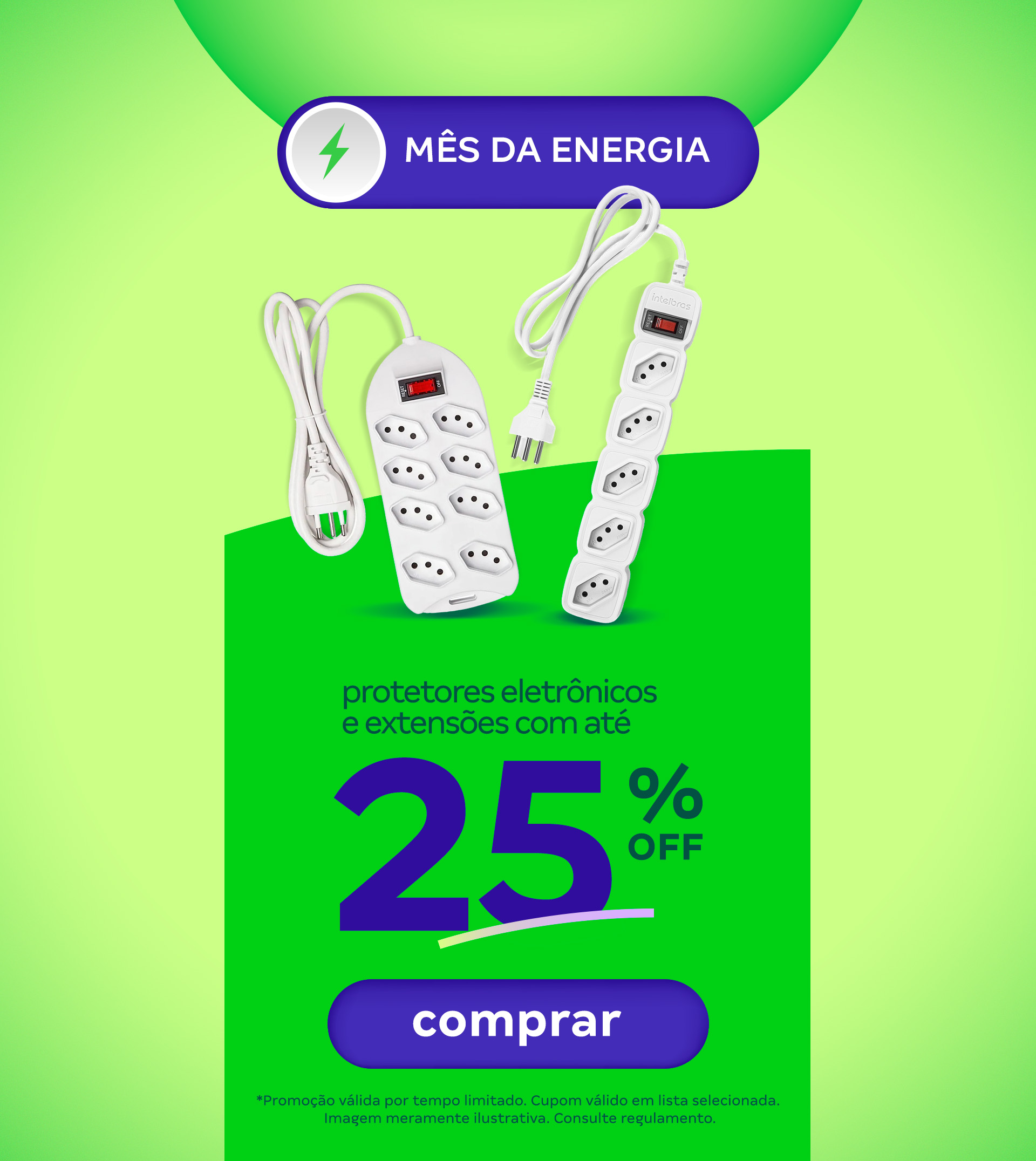 Protetores Eletrõnicos, de surto e extensões elétricas