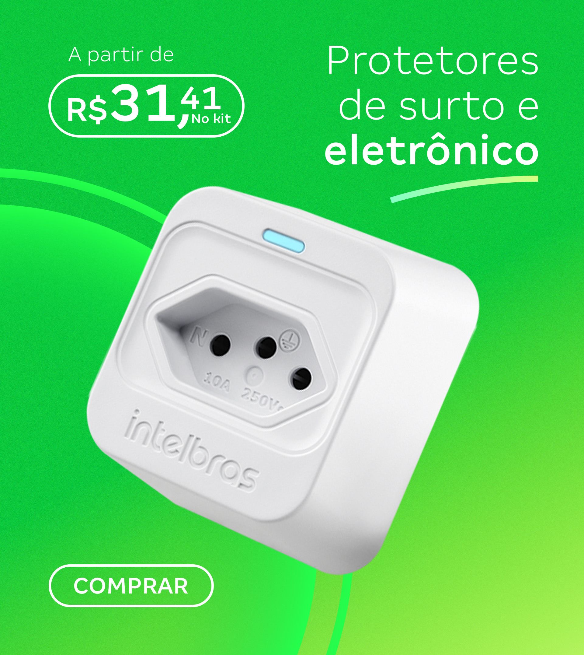 Protetores de surto e eletrônico