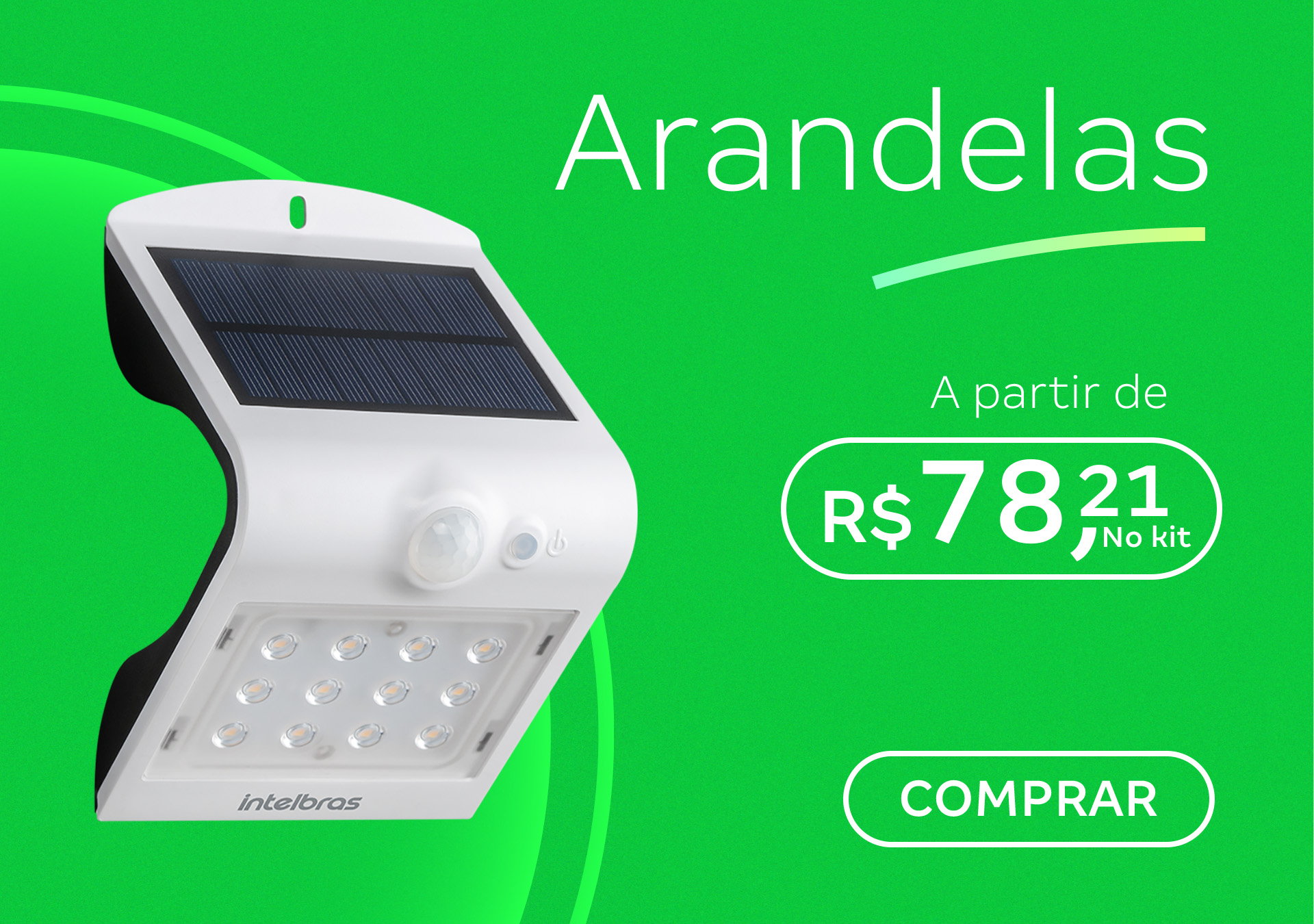 Arandela Solar: Luminárias Externas